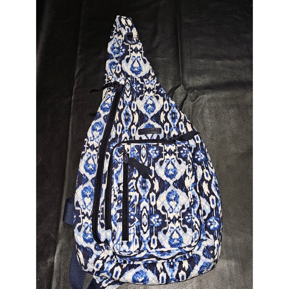 Vera Bradley Blue Ikat‎ Island Sling Backpack